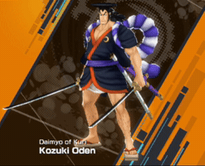 A Video Game Character Is Named Daimyo Of Kuro Kozuki Oden GIF