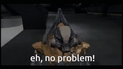 A Video Game Character Is Saying Eh No Problem GIF