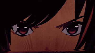 A Video Game Character Is Standing In Front Of A Body Of Water With A Purple Sky In The Background GIF