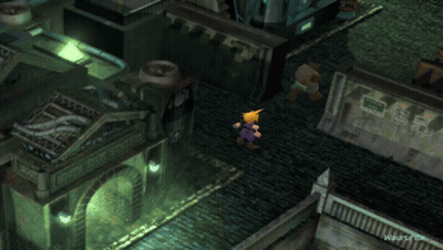 A Video Game Character Is Standing In Front Of A Building That Says ' Austin Grill ' On It GIF