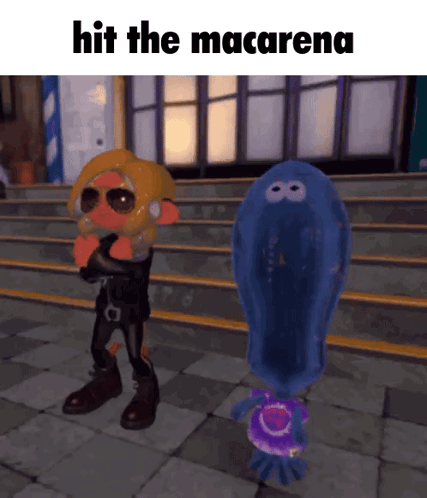 Video Game Characters Saying Hit The Macarena GIF