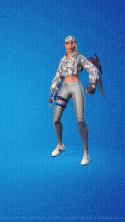 A Video Game Character Is Standing On A Blue Screen GIF