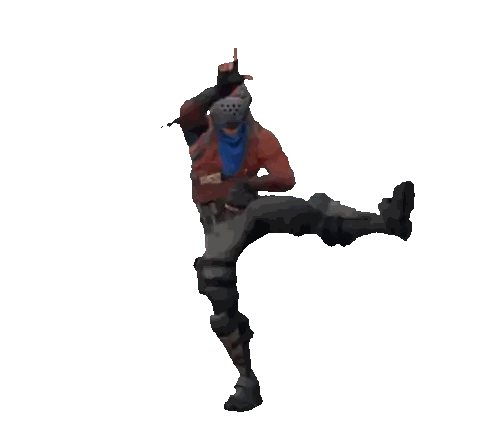 A Video Game Character Is Standing On One Leg Sticker
