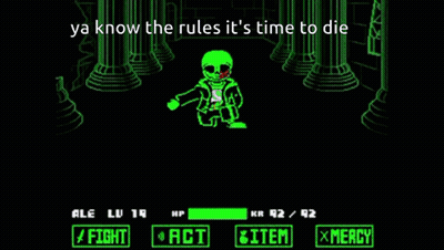 A Video Game Character Is Standing On Top Of A Computer Screen With The Words Ya Know The Rules It 'S Time To Die GIF