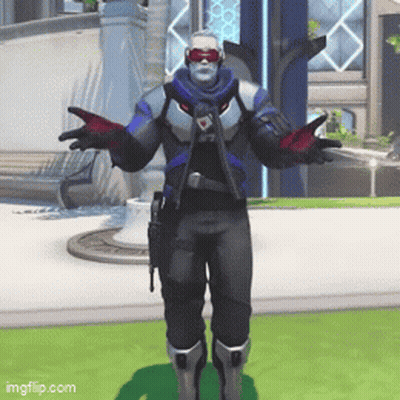 A Video Game Character Is Standing With His Arms Outstretched In Front Of A Building .. GIF