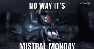 A Video Game Character Is Surrounded By Spiders And Says No Way It 'S Mistral Monday . GIF