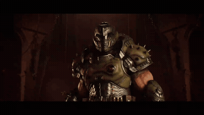 A Video Game Character Is Wearing A Helmet With Spikes On It GIF