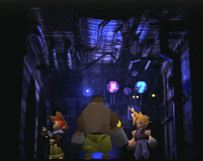 A Video Game Character Named Barret Says The Planet 'S Dyin ' Cloud ! GIF
