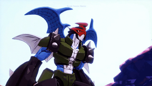 A Video Game Character Named Death Punch Buster GIF