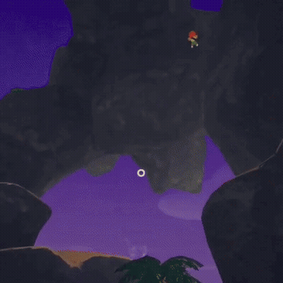 A Video Game Character Named John Peak Is Climbing A Tree In The Desert GIF