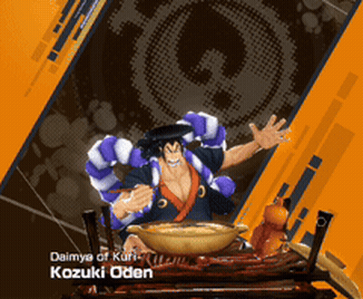 A Video Game Character Named Kazuki Oden Is Eating From A Bowl GIF