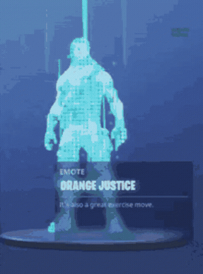 A Video Game Character Named Orange Justice Is Shown GIF