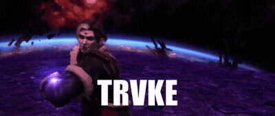A Video Game Character Named Trivke Is Standing In Front Of A Purple Background GIF