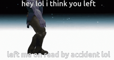 A Video Game Character Says Hey Lol I Think You Left GIF