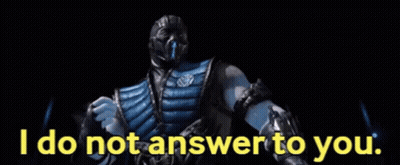 A Video Game Character Says `` I Do Not Answer To You '' . GIF