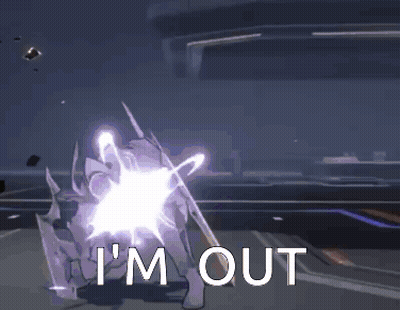 A Video Game Character Says I 'M Out And Has 97 Points GIF