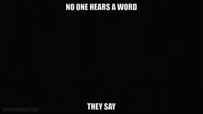 A Video Game Character Says No One Hears A Word GIF