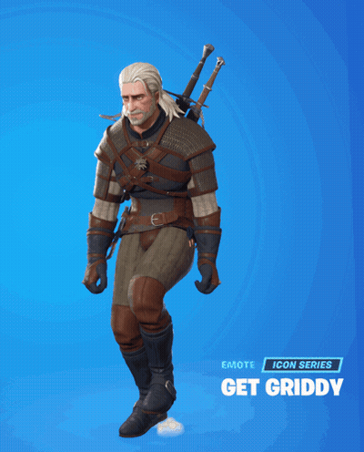 A Video Game Character With A Beard And Two Swords Is Called Get Griddy GIF