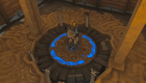 A Video Game Character With A Blue Shirt That Says Link GIF