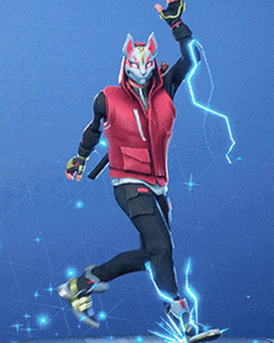A Video Game Character With A Fox Mask On His Head GIF