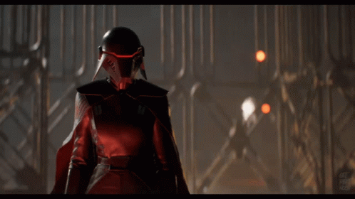 A Video Game Character With A Helmet That Says Ii GIF