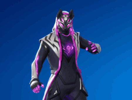 A Video Game Character With A Purple Mask On GIF