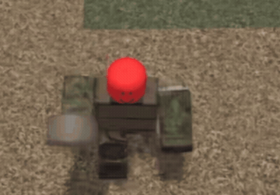 A Video Game Character With A Red Helmet Is Sitting On The Ground GIF