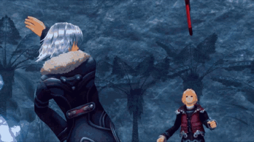 A Video Game Character With A Sword In His Hand GIF