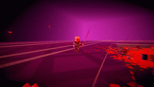 A Video Game Character With Blood On His Face Is Being Attacked By Another Character GIF
