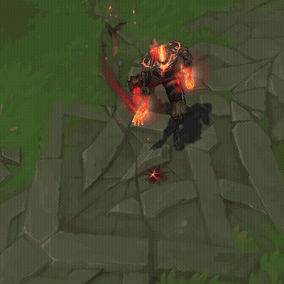 A Video Game Character With Flames Coming Out Of His Hands GIF