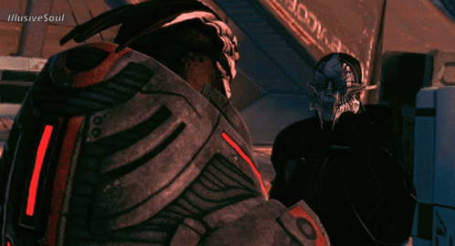 A Video Game Character With Illusive Soul Written On The Bottom GIF