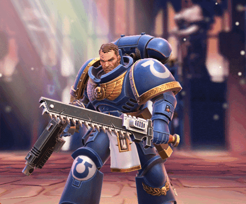 A Video Game Character With The Letter C On His Leg Is Holding A Sword GIF