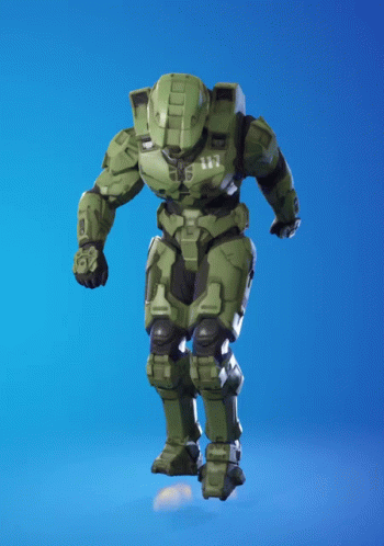 A Video Game Character With The Number 117 On Their Chest GIF