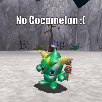 A Video Game Character With The Words No Cocomelon GIF