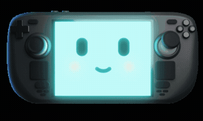 A Video Game Controller With A Smiley Face On It GIF