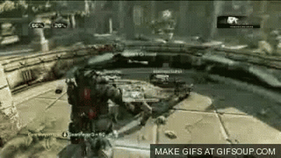 A Video Game Is Being Played On A Computer And A Person Is Holding A Sword . GIF