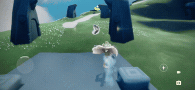 A Video Game Is Being Played On A Phone With A Camera Icon On The Bottom Right GIF