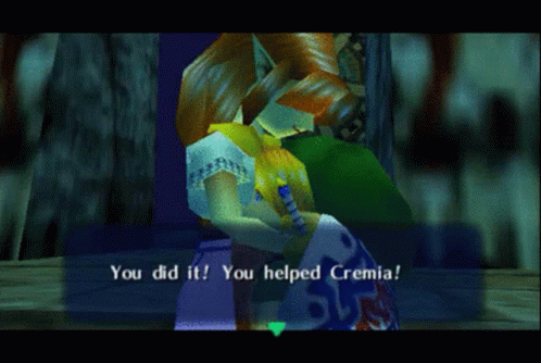 A Video Game Scene That Says You Did It And You Helped Crema GIF
