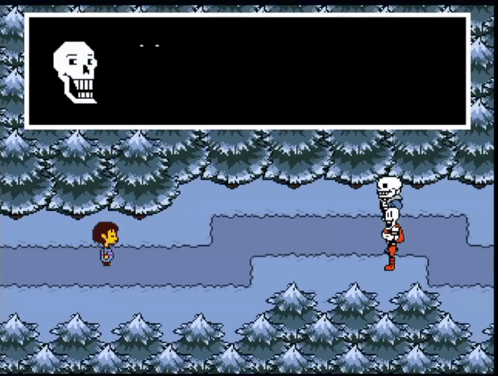 A Video Game Scene With A Skeleton And A Girl GIF