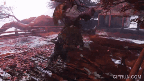 A Video Game Scene With The Website Gifrun.com At The Bottom Of The Screen . GIF