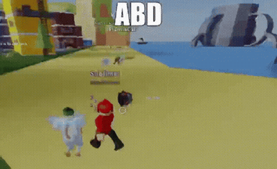 A Video Game Scene With The Word Abd On The Bottom GIF