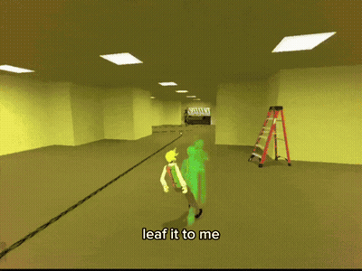 A Video Game Scene With The Words Leaf It To Me On The Bottom Right GIF