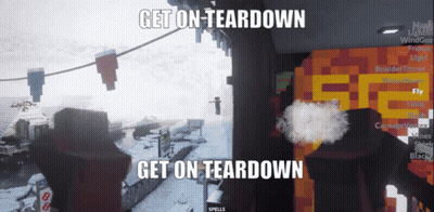 A Video Game Screen Says Get On Teardown And Get On Teardown GIF