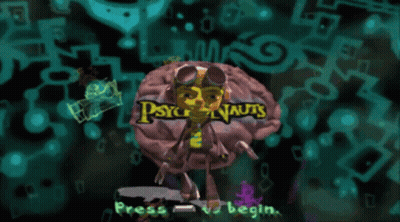 a video game screen shows a brain with the words tauts written on it