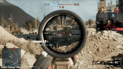 A Video Game Screen Shows A Man Playing With A Sniper Scope GIF