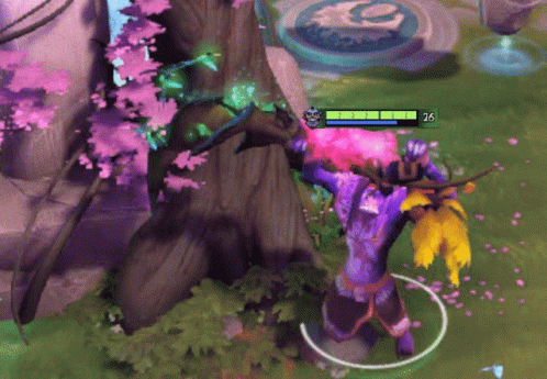 A Video Game Screen Shows A Monster With A Score Of 26 GIF