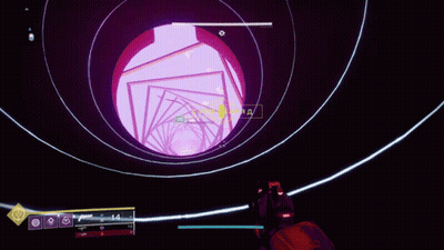 A Video Game Screen Shows A Purple And Pink Background With A Number 14 In The Lower Right Corner GIF