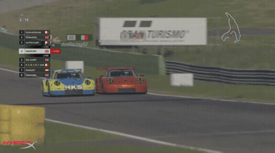 A Video Game Screen Shows A Race With The Number 4 On The Bottom GIF