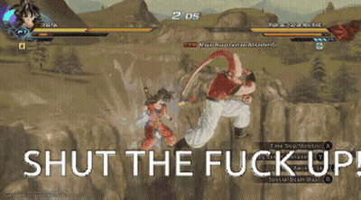 A Video Game Screen That Says Shut The Fuck Up On It GIF