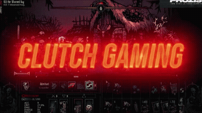 A Video Game Screen With The Words Clutch Gaming On It GIF